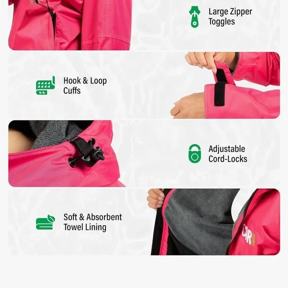 Kids Pink Swim parka